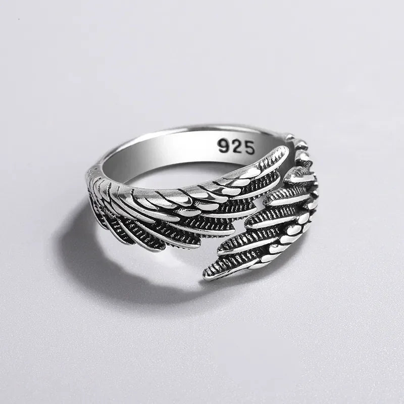 Angel Wings Gothic Adjustable Ring