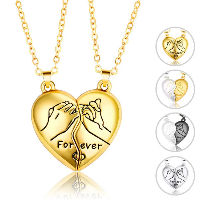 Couple Love Magnetic Heart Necklace