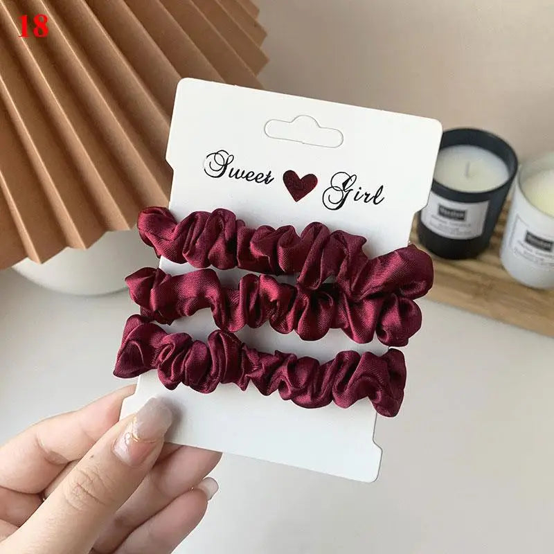 Scrunchies Women Solid Color Hair Rope