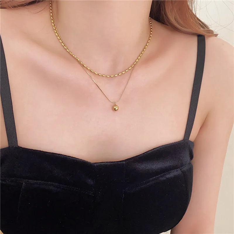 Gold Plated Lariat Necklace for Women