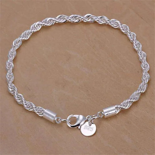 Silver XO Chain Bracelet