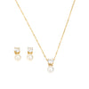 Pearl Zircon Jewelry Set