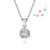 Crown Love Rhinestone Pendant Necklace