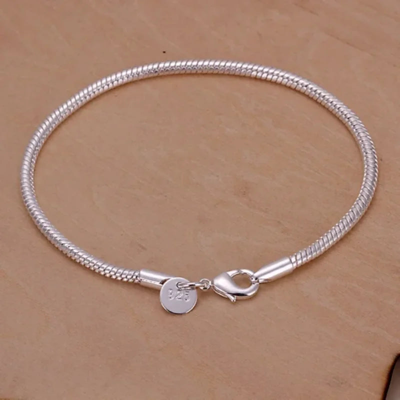 Silver Snake Chain Bracelet