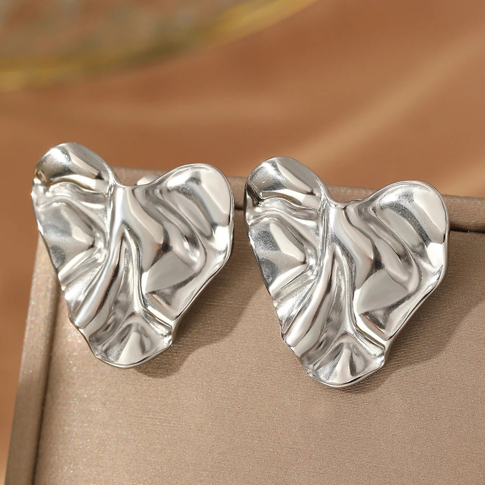 Stainless Steel Geometric Stud Earrings