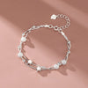 Silver Star Bead Bracelet