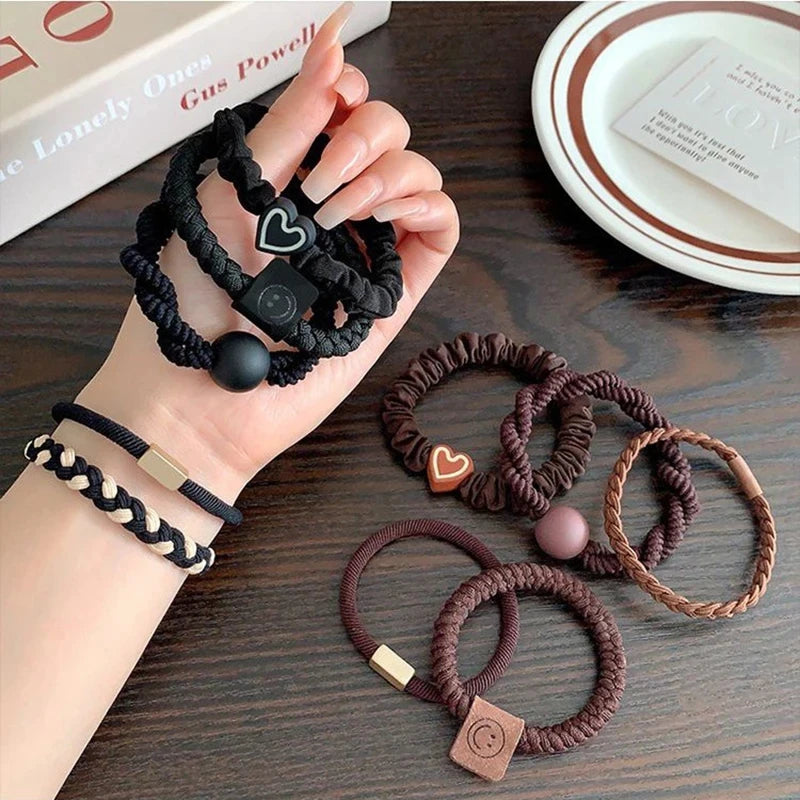 Elastic Hair Ties Scrunchies Set