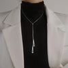 Tassel Necklace with Triangle Pendant for Women