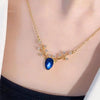 Sparkling Double Layer Butterfly Necklace