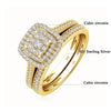 Gold Plated Wedding Ring Set