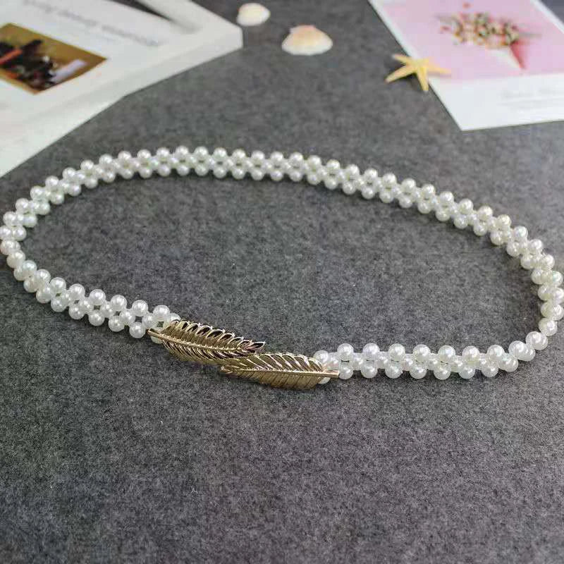 Pearl Diamond Elastic Waist Chain