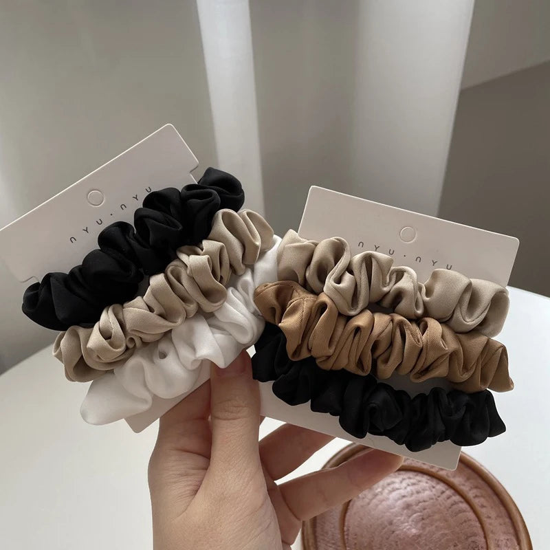 Scrunchies Women Solid Color Hair Rope