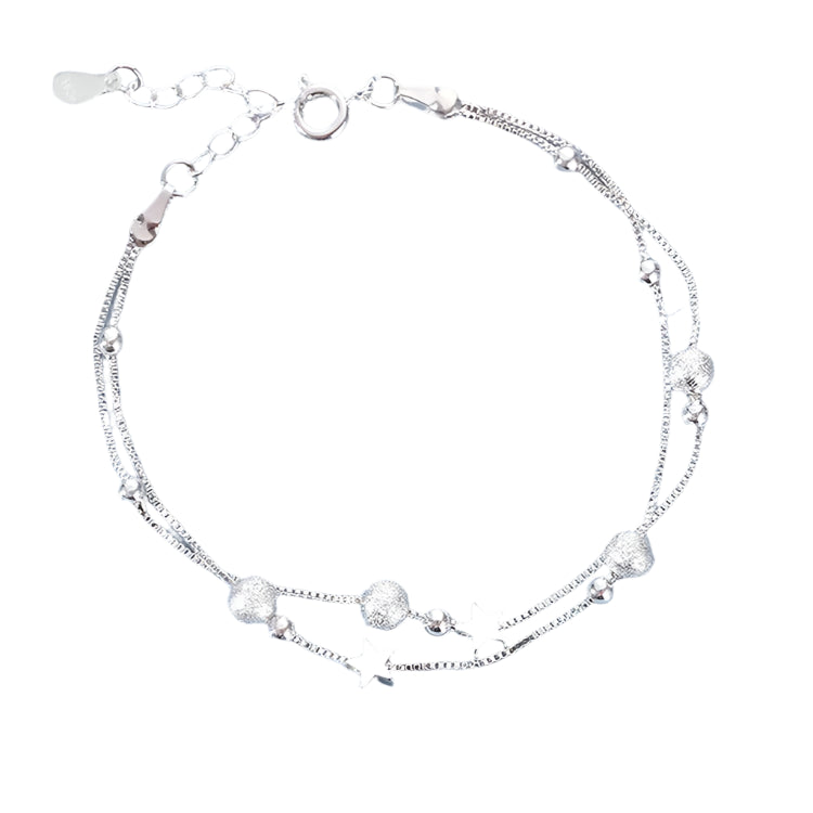 Silver Pearl Knot Bracelet