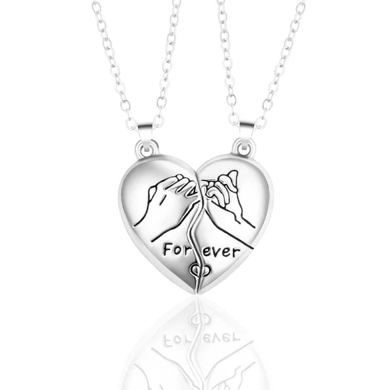 Couple Love Magnetic Heart Necklace