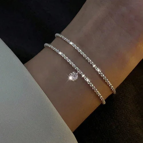 Silver Pearl Knot Bracelet