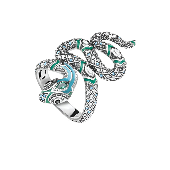 Blue Snake Bohemia Fashion Ring