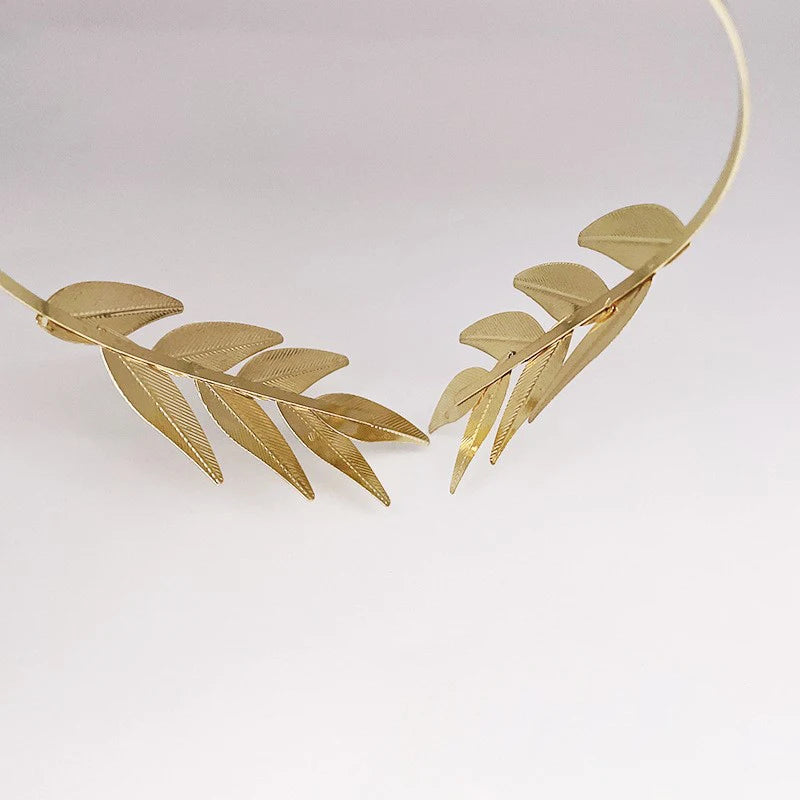 Unique Leaf Bridal Headband