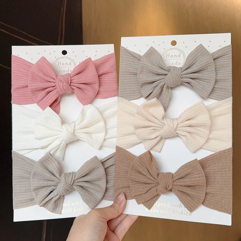 Baby Girl Bow Headband Set