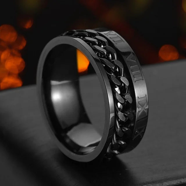 Cool Stainless Steel Spinner Ring