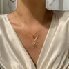 Tassel Necklace with Triangle Pendant for Women
