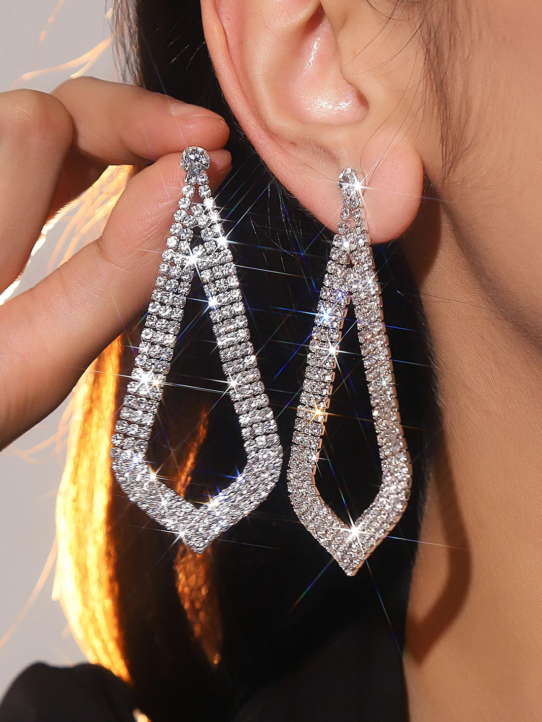 Luxury Shiny Rhinestone Earrings