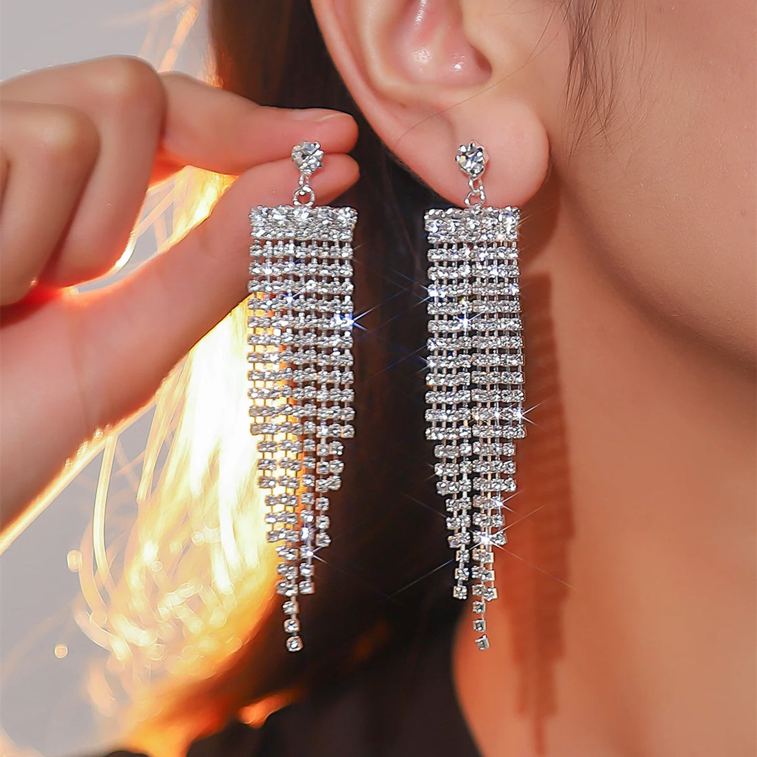 Luxury Shiny Rhinestone Earrings