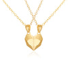 Couple Electrocardiogram Heart Necklace