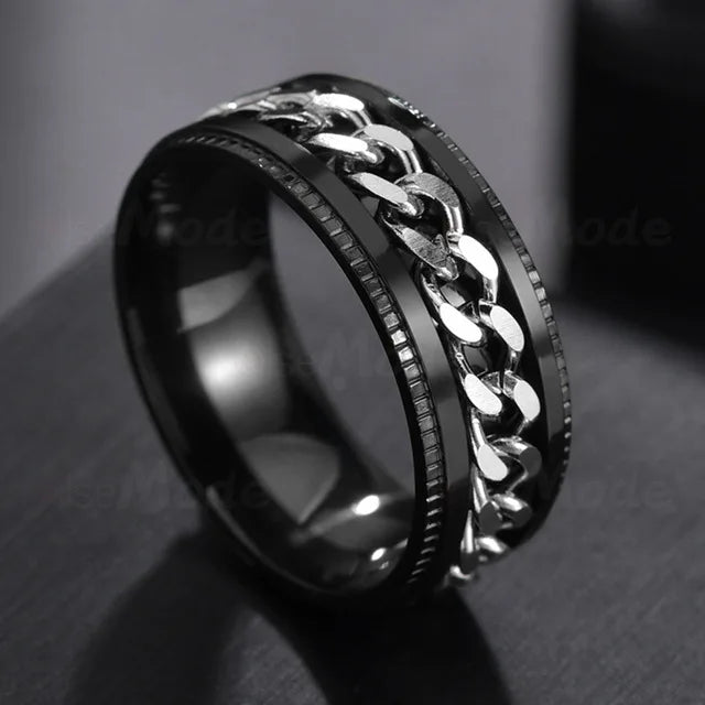 Cool Stainless Steel Spinner Ring