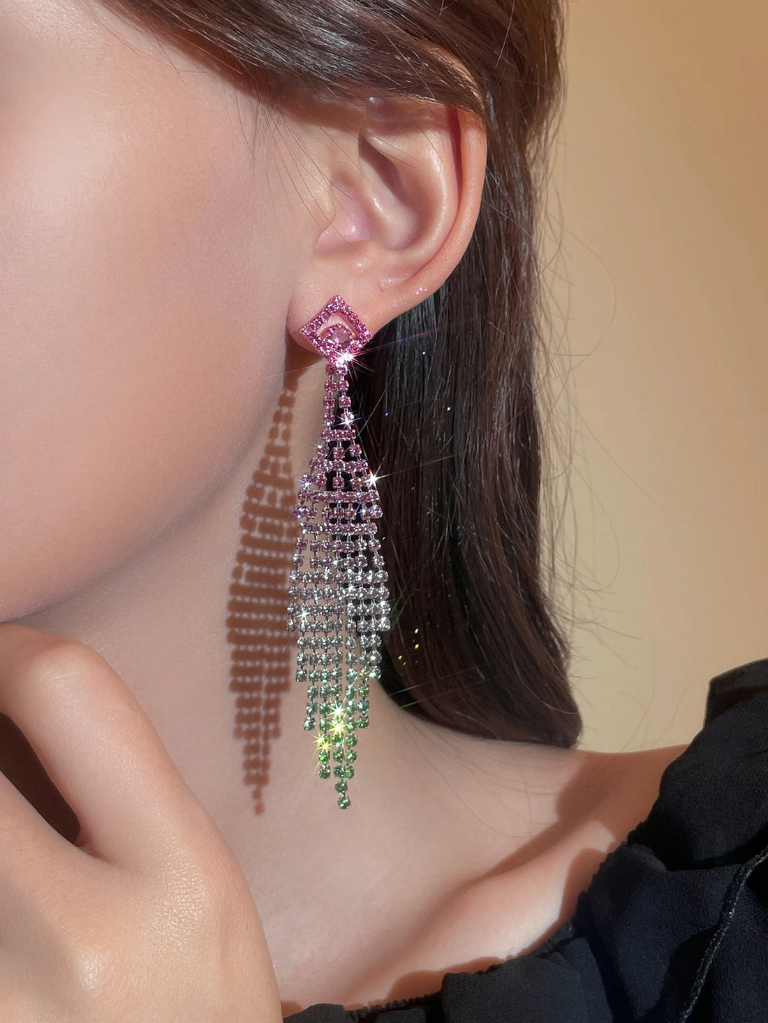 Luxury Shiny Rhinestone Earrings