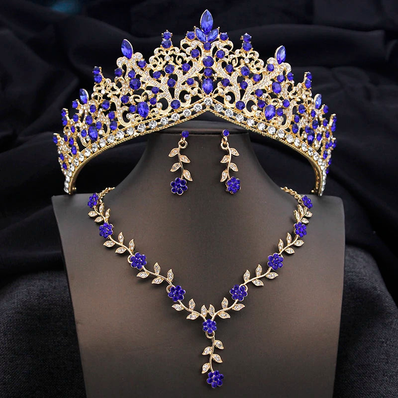 Bridal Tiara Crown Jewelry Set