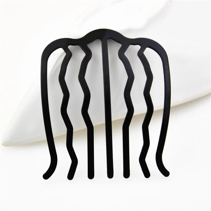 Black Metal Hair Curler Claw Comb