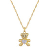 Cute Bear Rhinestone Jewelry Set