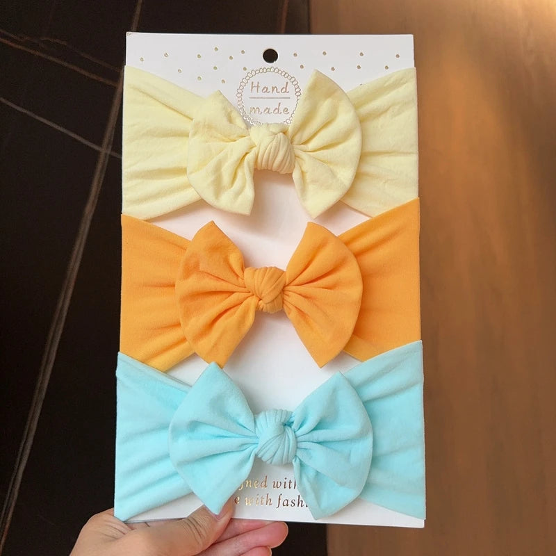 Baby Girl Bow Headband Set