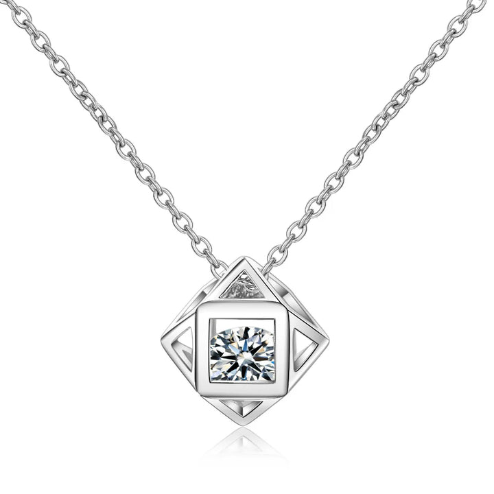 Sterling Silver Zircon Necklace