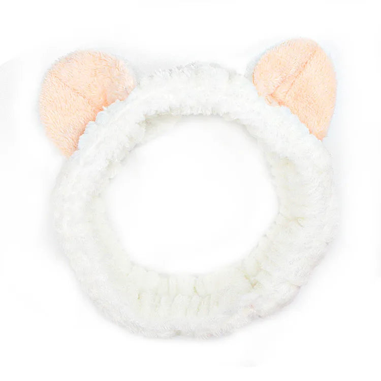 Soft Coral Fleece Bow Headband