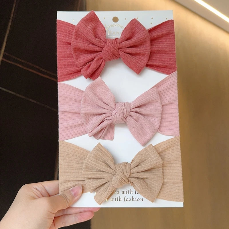 Baby Girl Bow Headband Set