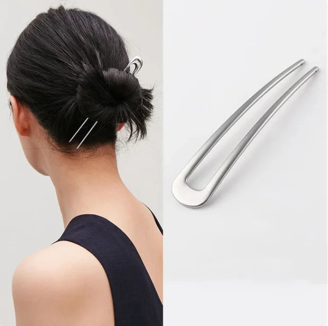 Pearl U-Shaped Hairpin Set