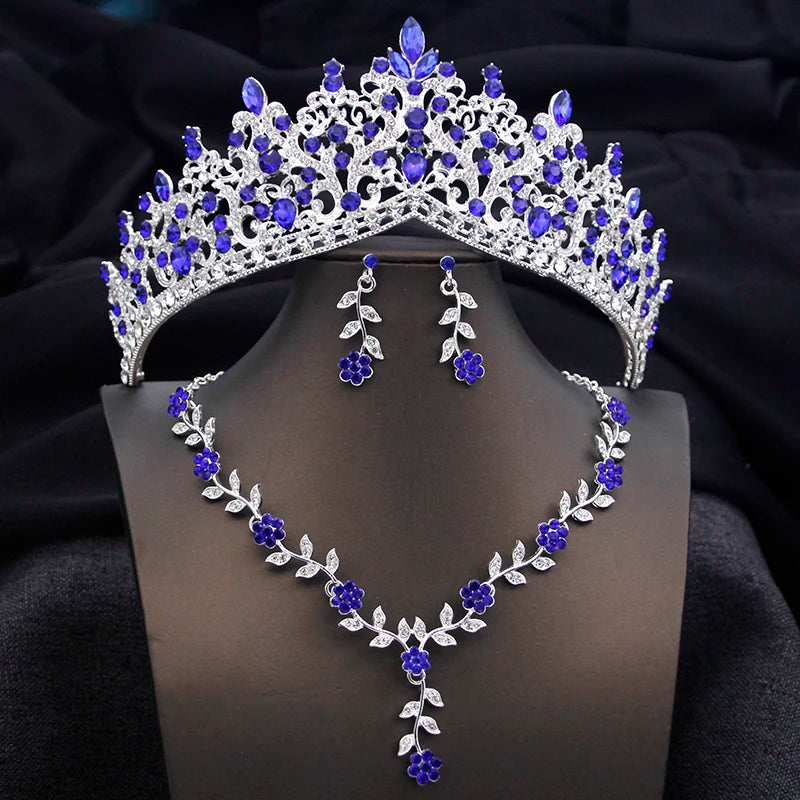 Bridal Tiara Crown Jewelry Set