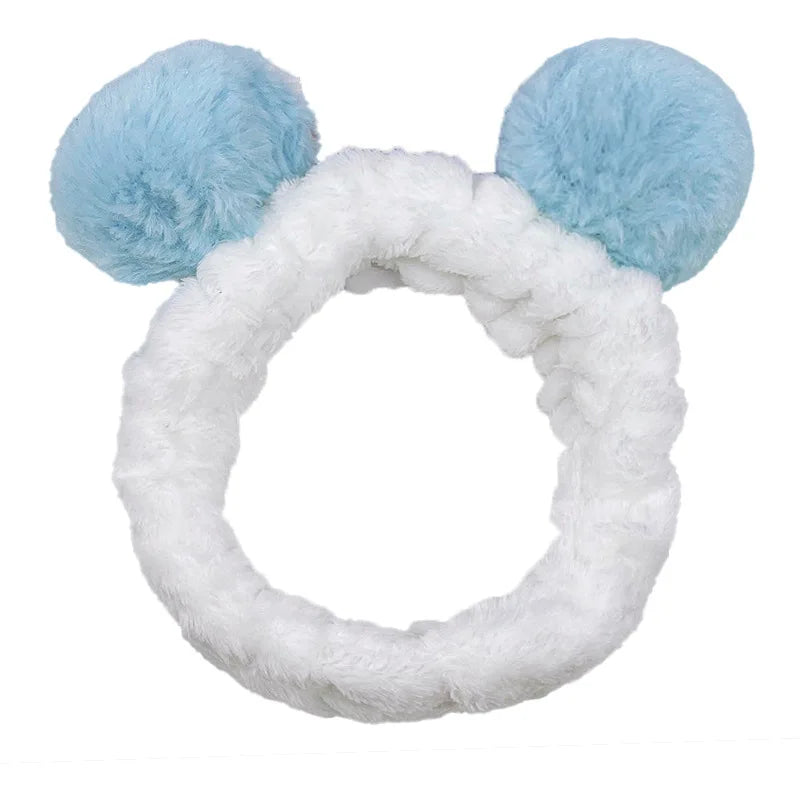 Soft Coral Fleece Bow Headband