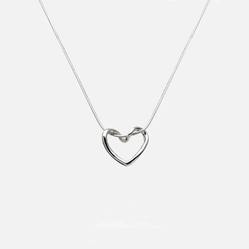 Kpop Heart Lucky Bean Necklace