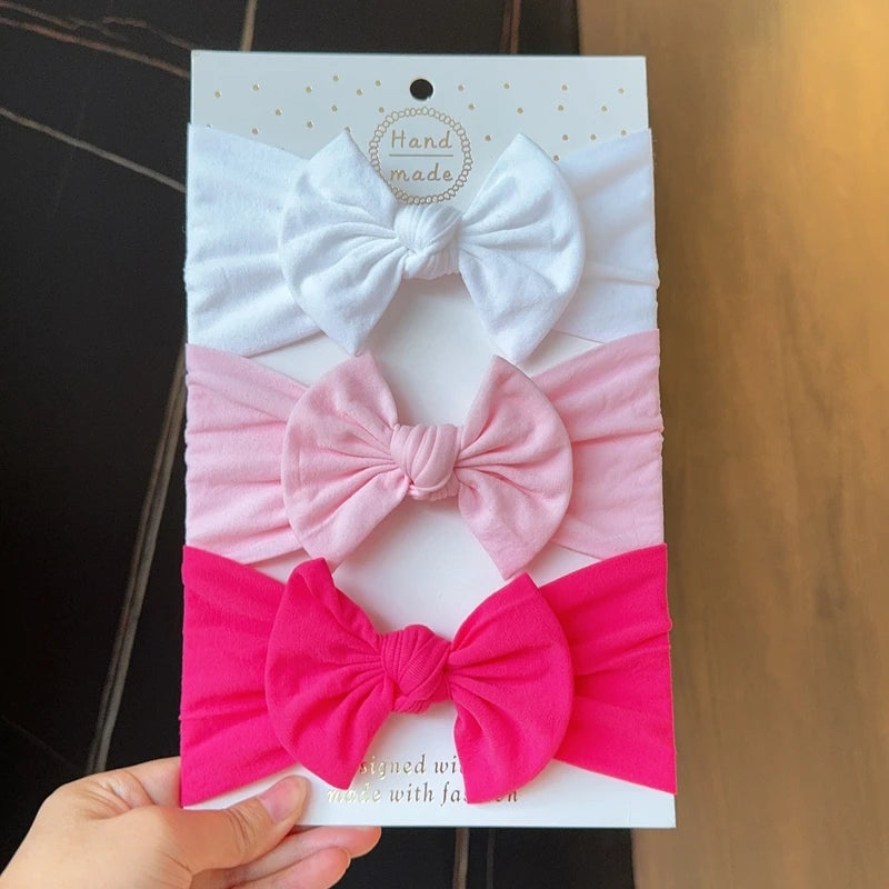 Baby Girl Bow Headband Set